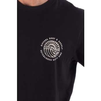 RIP CURL MOD CALI BADGE TEE VINTAGE WHITE