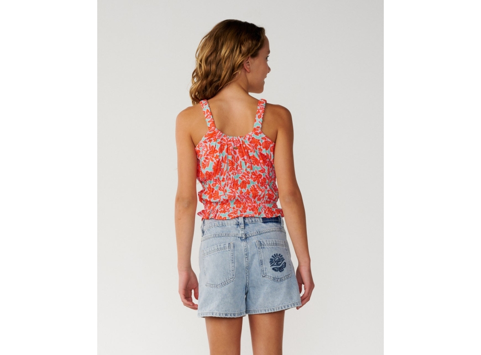 RIP CURL T-SHIRT GIRL LUXE SURF RELAXED WATERMELON