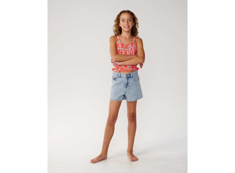 RIP CURL T-SHIRT GIRL LUXE SURF RELAXED WATERMELON