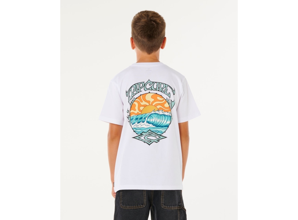 RIP CURL T-SHIRT BOY HAZEY DAYS WHITE