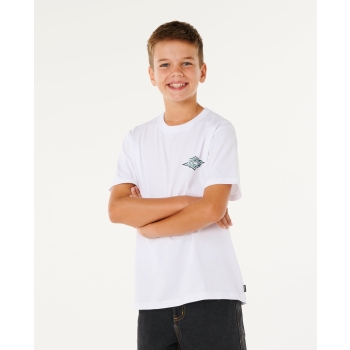 RIP CURL T-SHIRT BOY HAZEY DAYS WHITE