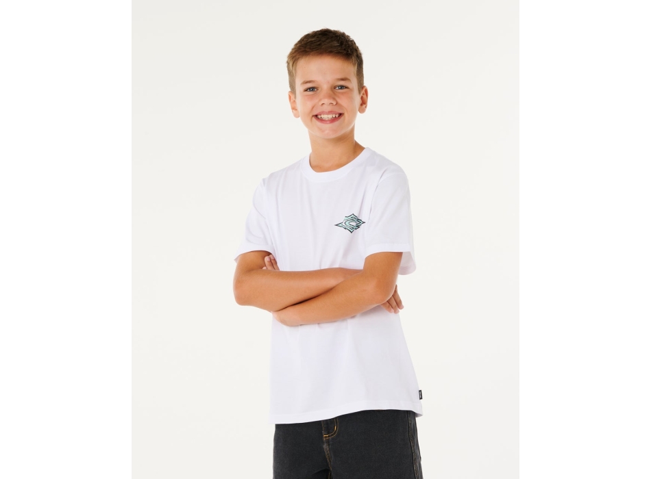 RIP CURL T-SHIRT BOY HAZEY DAYS WHITE