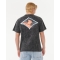 RIP CURL T-SHIRT RAW ENERGY THRASH BLACK