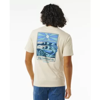 RIP CURL REEL IT IN TEE VINTAGE WHITE