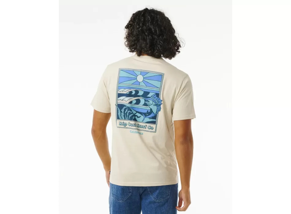 RIP CURL REEL IT IN TEE VINTAGE WHITE