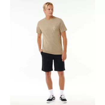 RIP CURL SEARCH ICON TEE SAND