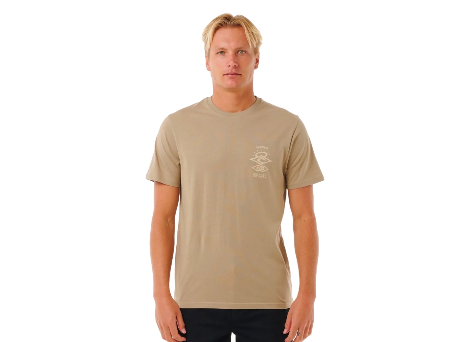 RIP CURL SEARCH ICON TEE SAND