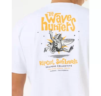 RIP CURL SHAPER ADDRESS TEE WHITE