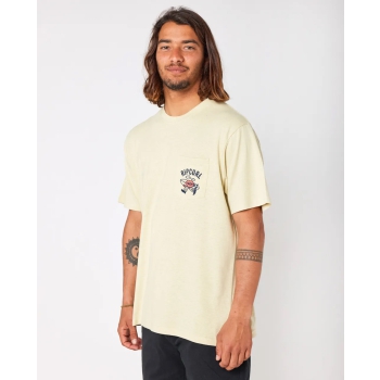 RIP CURL SHAPER EMB TEE VINTAGE YELLOW