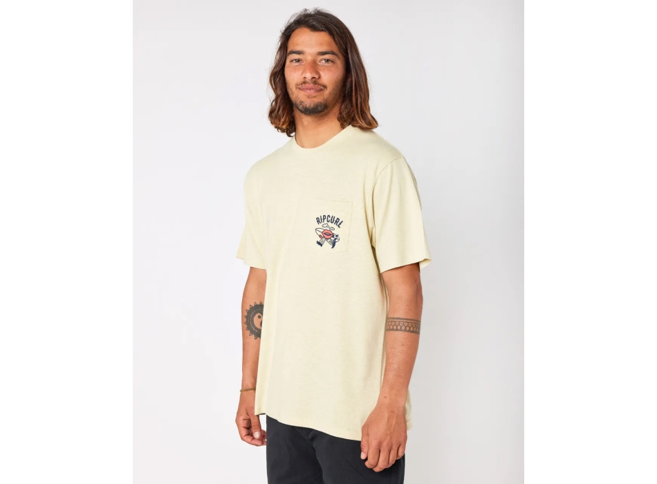 RIP CURL SHAPER EMB TEE VINTAGE YELLOW