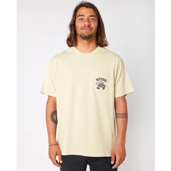 RIP CURL SHAPER EMB TEE VINTAGE YELLOW