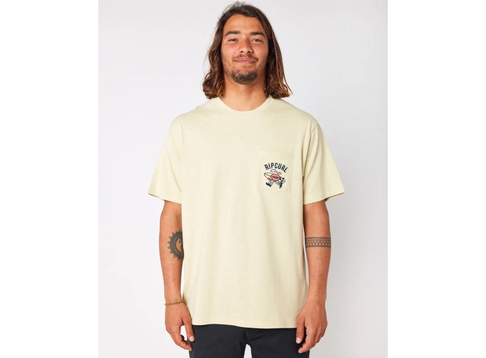 RIP CURL SHAPER EMB TEE VINTAGE YELLOW