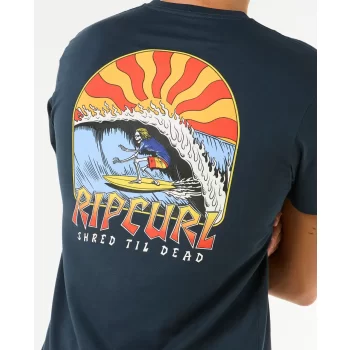 RIP CURL SHRED TIL TEE DARK NAVY