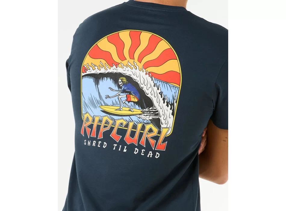 RIP CURL SHRED TIL TEE DARK NAVY