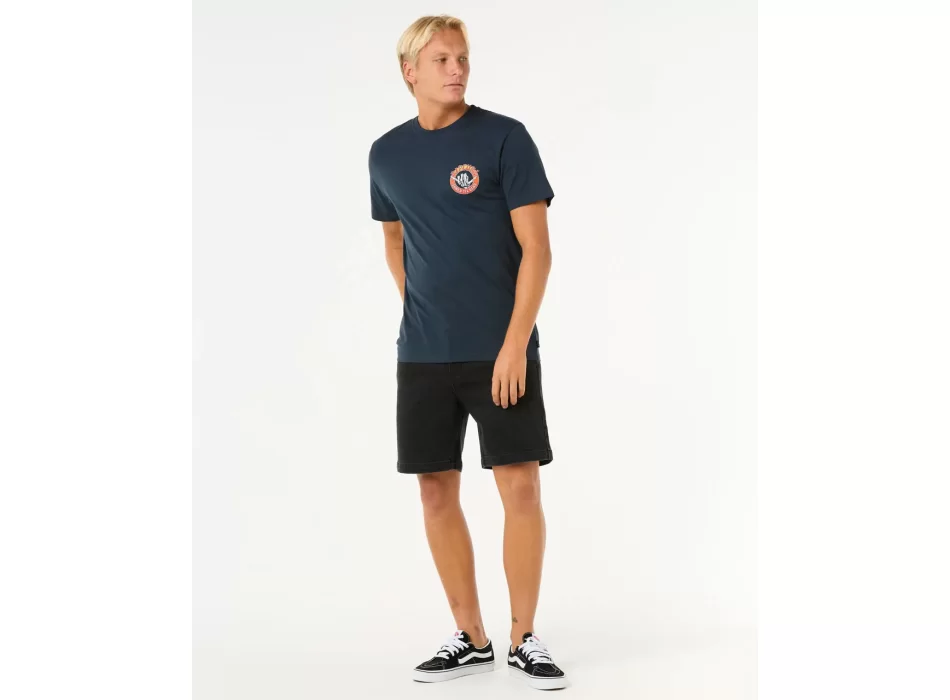 RIP CURL SHRED TIL TEE DARK NAVY