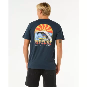 RIP CURL SHRED TIL TEE DARK NAVY