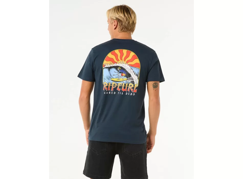 RIP CURL SHRED TIL TEE DARK NAVY