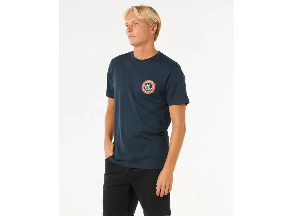 RIP CURL SHRED TIL TEE DARK NAVY