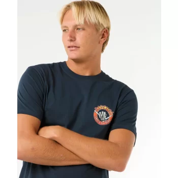 RIP CURL SHRED TIL TEE DARK NAVY