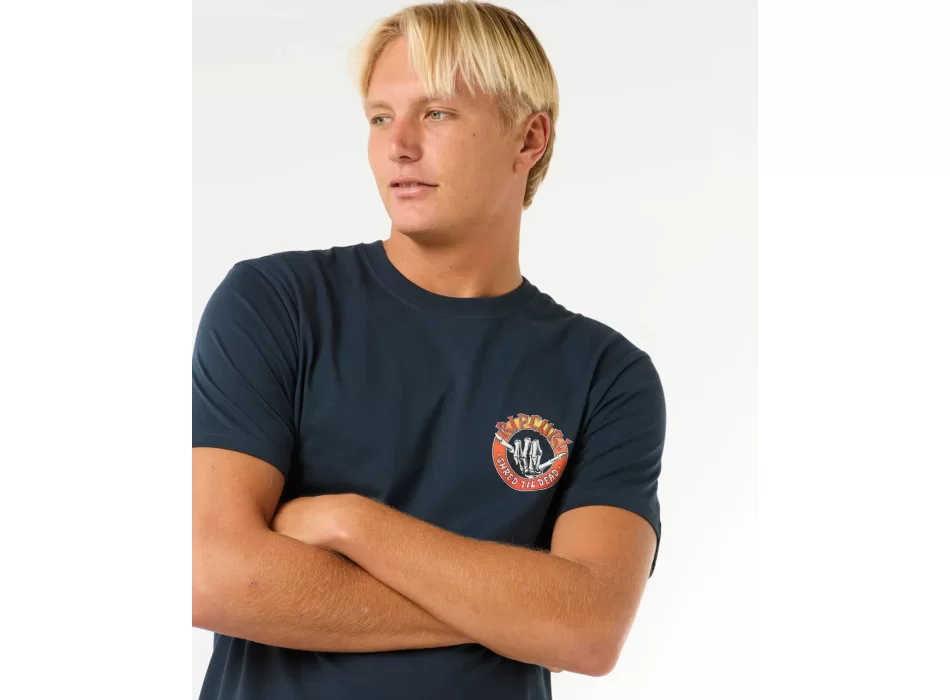 RIP CURL SHRED TIL TEE DARK NAVY