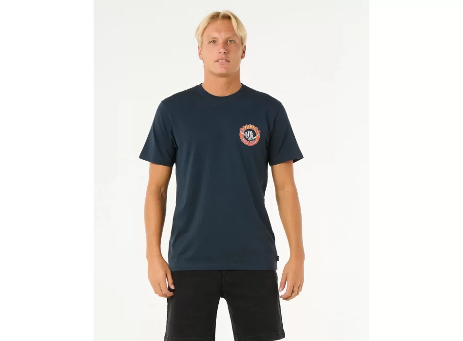 RIP CURL SHRED TIL TEE DARK NAVY