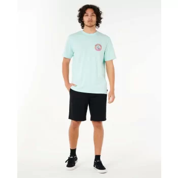 RIP CURL SHRED TIL TEE DARK LIGHT AQUA