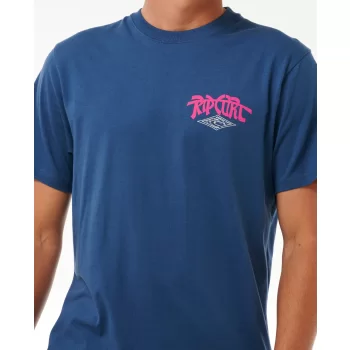 RIP CURL PASSAGE SHORT SLEEVE TEE WASHED NAVY