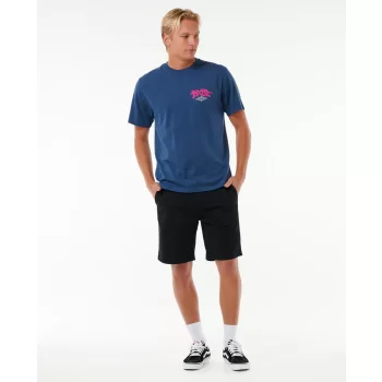 RIP CURL PASSAGE SHORT SLEEVE TEE WASHED NAVY