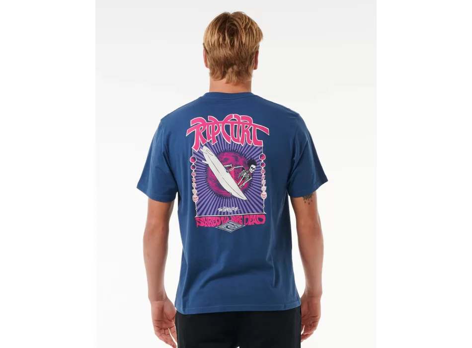 RIP CURL PASSAGE SHORT SLEEVE TEE WASHED NAVY