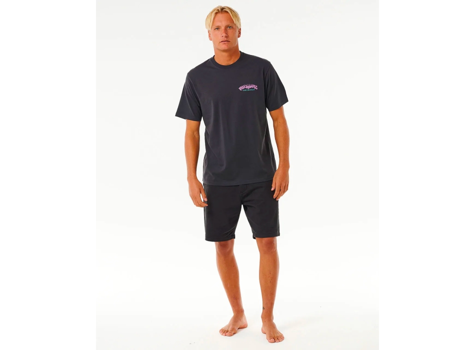 RIP CURL THE SPHINX SHORT SLEEVE TEE WASHED BLACK