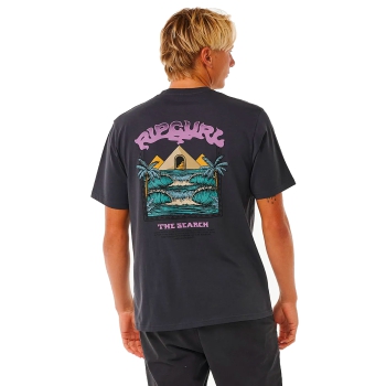 RIP CURL THE SPHINX SHORT SLEEVE TEE WASHED BLACK