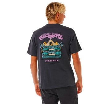 RIP CURL THE SPHINX SHORT SLEEVE TEE WASHED BLACK