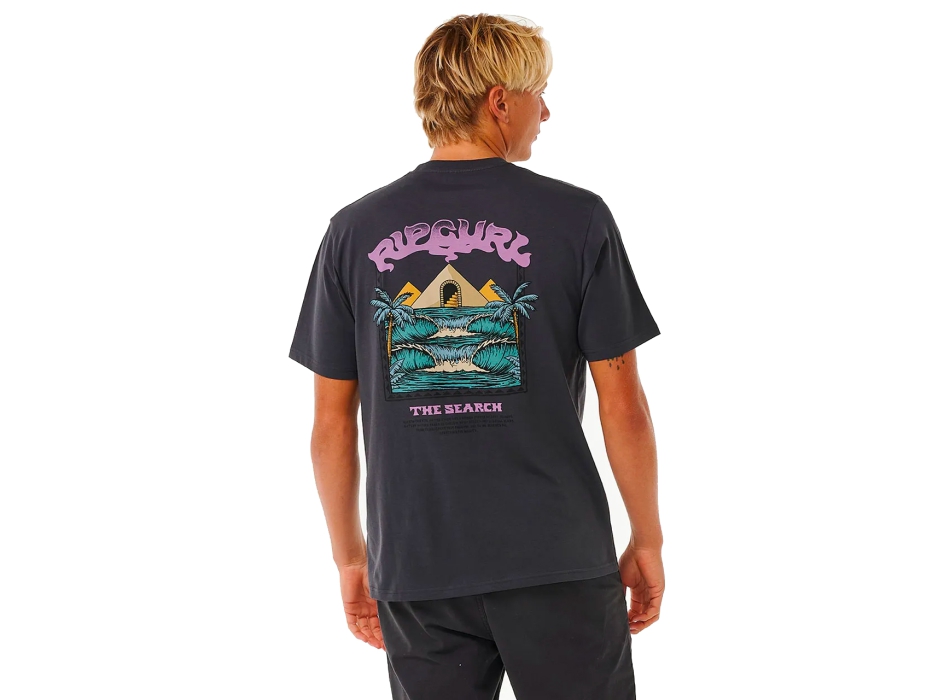 RIP CURL THE SPHINX SHORT SLEEVE TEE WASHED BLACK