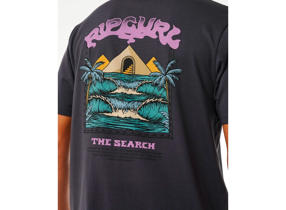 RIP CURL THE SPHINX SHORT SLEEVE TEE WASHED BLACK
