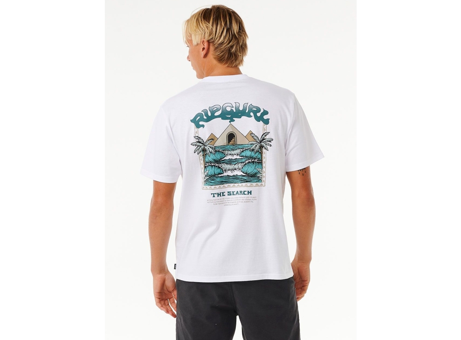 RIP CURL THE SPHINX SHORT SLEEVE TEE WASHED WHITE