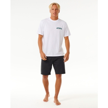 RIP CURL THE SPHINX SHORT SLEEVE TEE WASHED WHITE