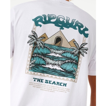 RIP CURL THE SPHINX SHORT SLEEVE TEE WASHED WHITE