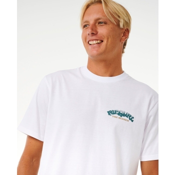 RIP CURL THE SPHINX SHORT SLEEVE TEE WASHED WHITE
