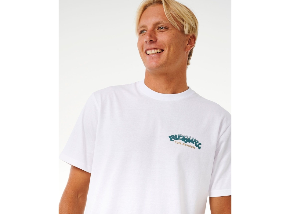 RIP CURL THE SPHINX SHORT SLEEVE TEE WASHED WHITE