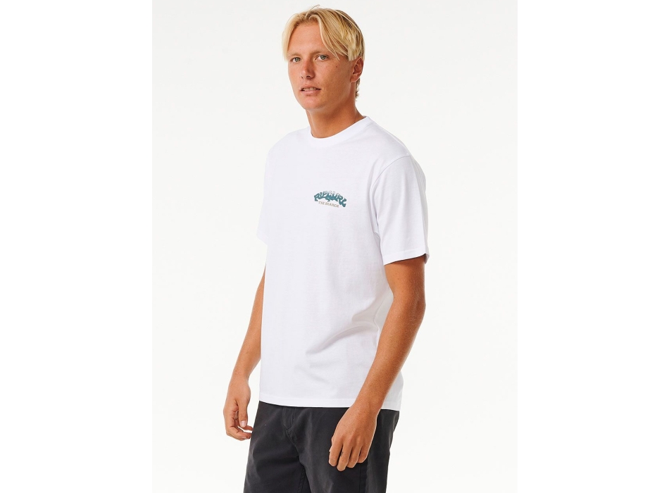 RIP CURL THE SPHINX SHORT SLEEVE TEE WASHED WHITE