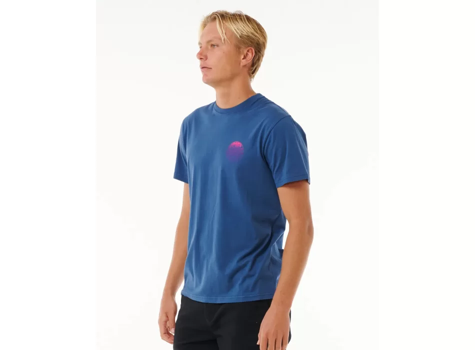RIP CURL WETSUIT ICON TEE WASHED NAVY