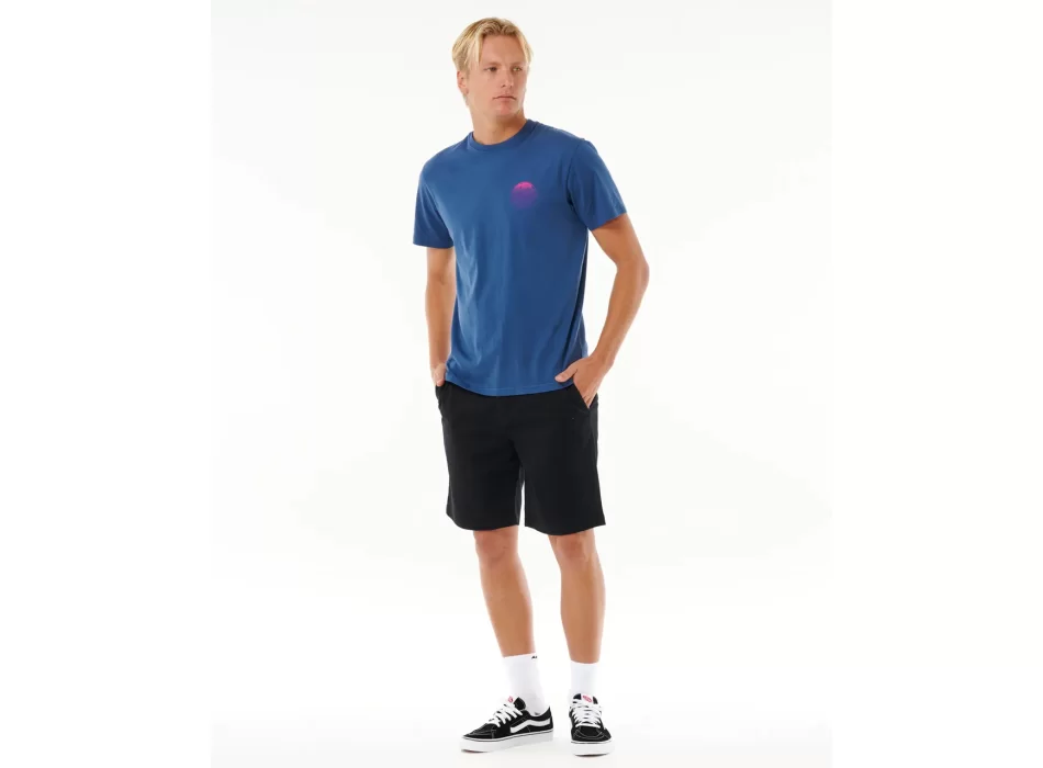 RIP CURL WETSUIT ICON TEE WASHED NAVY