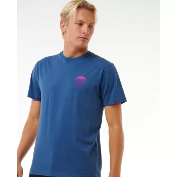RIP CURL WETSUIT ICON TEE WASHED NAVY
