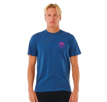 RIP CURL WETSUIT ICON TEE WASHED NAVY