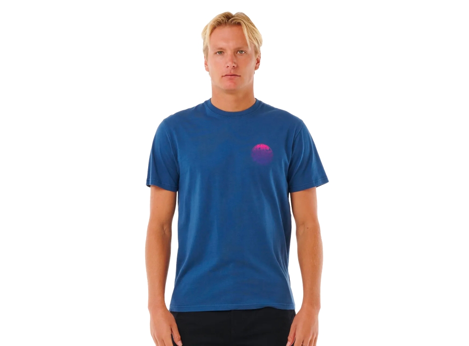 RIP CURL WETSUIT ICON TEE WASHED NAVY