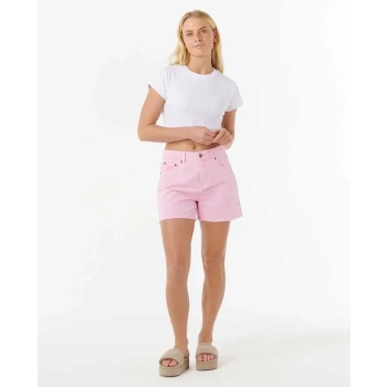 RIP CURL TABBY DENIM SHORT FOR WOMEN PINK