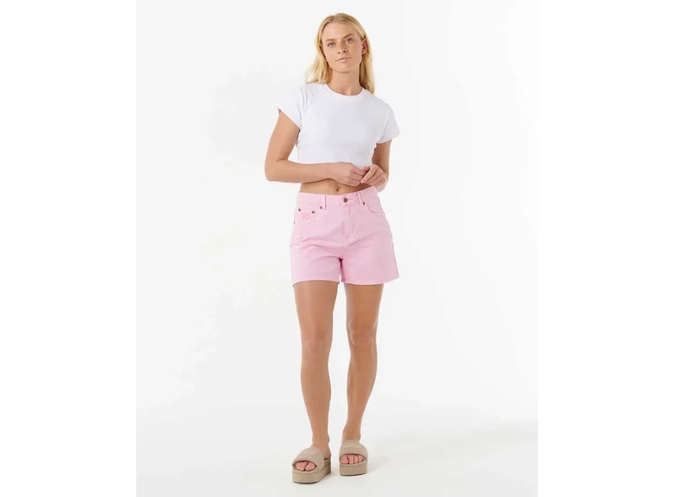 RIP CURL TABBY DENIM SHORT FOR WOMEN PINK