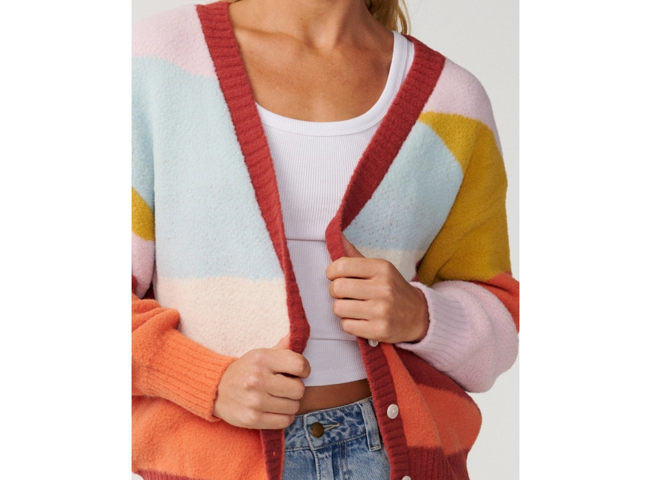 RIP CURL THE SEARCH STRIPE CARDIGAN