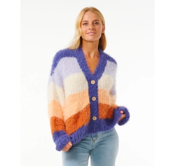 RIP CURL THE SEARCH STRIPE CARDIGAN