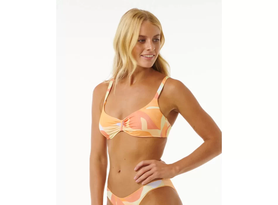 RIP CURL HIGH TIDE D-DD CROP TOP BRIGHT RED